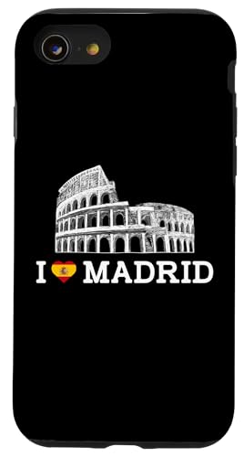 I Love Madrid Funny Gag Joke Colosseum Prank Humor Novelty Hülle für iPhone SE (2020) / 7 / 8 von Gagster