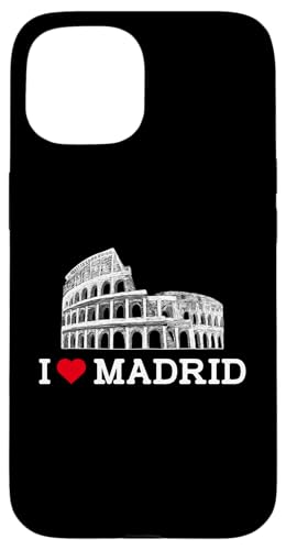 I Love Madrid Funny Prank Colosseum Gag Joke Landmark Humor Hülle für iPhone 15 von Gagster
