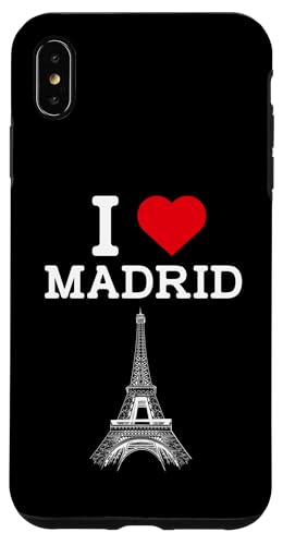I Love Madrid Funny Prank Eiffel Tower Joke Landmark Humor Hülle für iPhone XS Max von Gagster
