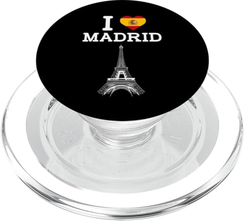 I Love Madrid Funny Prank Eiffel Tower Joke Prankster Humor PopSockets PopGrip für MagSafe I Love Madrid Funny Prank Eiffel Tower Joke Prankster Humor PopSockets PopGrip für MagSafe von Gagster