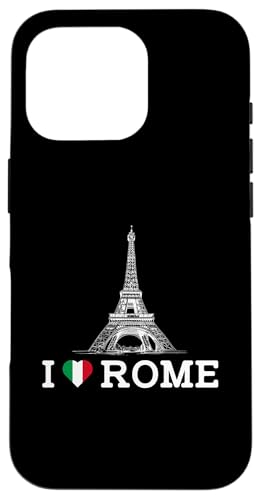I Love Rome Funny Gag Joke Eiffel Tower Prank Humor Novelty Hülle für iPhone 16 Pro von Gagster