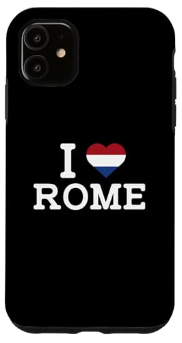 I Love Rome Funny Netherlands Flag Prank Joke Gag Novelty Hülle für iPhone 11 von Gagster
