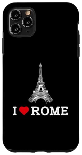 I Love Rome Funny Prank Eiffel Tower Joke Prankster Humor Hülle für iPhone 11 Pro Max von Gagster