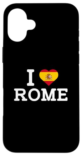 I Love Rome Funny Spain Flag Prank Joke Gag Humor Novelty Hülle für iPhone 16 Plus von Gagster