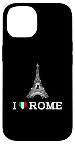 I Love Rome Prank Gag Eiffel Tow Funny Joke Prankster Humor Hülle für iPhone 14 von Gagster