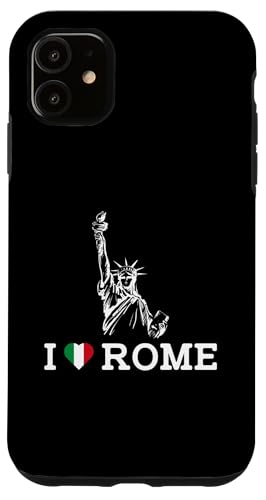 I Love Rome Statue Of Liberty Funny Prank Gag Joke Humor Hülle für iPhone 11 von Gagster