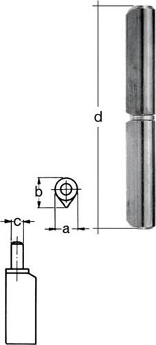 24 Stk. Gah Profilrolle Band-L.100mm STA blk Stift-Ø 8mm 414870 24 Stk. Gah Profilrolle Band-L.100mm STA blk Stift-Ø 8mm 414870 von Gah