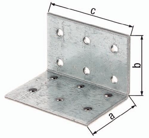 50 Stk. Gah Lochplattenwinkel ETA-8/165 80x80xmm Anz.Löcher27 S.2,5mm ETA-8/165 von Gah