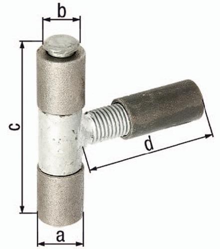 Gah Anschweißband 27x15x90x92mm STA roh 411565 von Gah