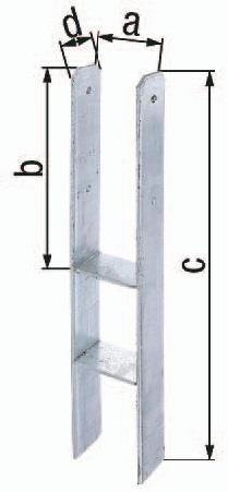 Gah H-Pfostenträger ETA-10/0210 101x300x600x60mm STA roh TZN 203917 Gah H-Pfostenträger ETA-10/0210 101x300x600x60mm STA roh TZN 203917 von Gah