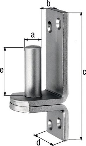 Gah Kloben auf Platte 16x13mm VA 318222 Gah Kloben auf Platte 16x13mm VA 318222 von Gah