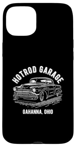 Gahanna Ohio Hotrod Garage Oldtimer Design Hülle für iPhone 15 Plus von Gahanna Ohio Classic Hotrod Car Designs