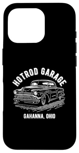 Gahanna Ohio Hotrod Garage Oldtimer Design Hülle für iPhone 16 Pro von Gahanna Ohio Classic Hotrod Car Designs