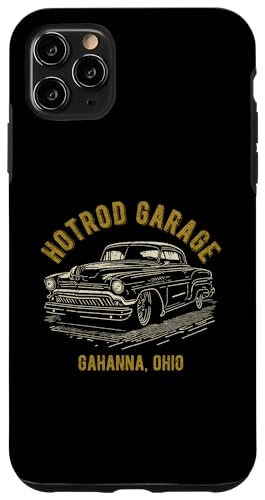Gahanna Ohio Hotrod Garage Oldtimer Used-Look Hülle für iPhone 11 Pro Max von Gahanna Ohio Classic Hotrod Car Designs