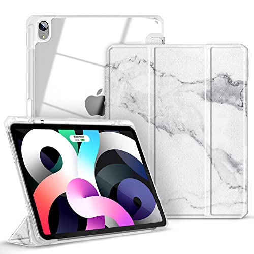 Gahwa Hülle Kompatibel mit 10.9 Zoll iPad Air 5. Generation 2022/iPad Air 4. Generation 2020, Ultradünn Schutzhülle mit Stifthalter, Durchsichtig Case Cover mit Auto Schlaf/Wach - Marmor von Gahwa