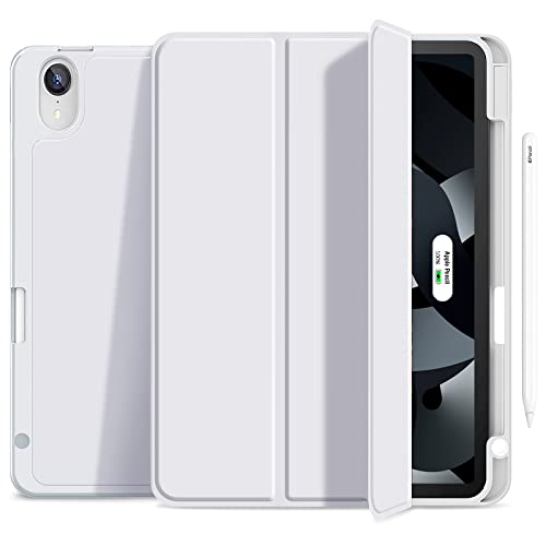 Gahwa Hülle für iPad Air 5. Generation 2022/iPad Air 4 2020 10.9 Zoll mit Stifthalter, Ultradünn Schutzhülle Case mit Trifold Stände und Auto Schlafen/Wachen, Unterstützt Pencil 2 Cover - Grau Gahwa Hülle für iPad Air 5. Generation 2022/iPad Air 4 2020 10.9 Zoll mit Stifthalter, Ultradünn Schutzhülle Case mit Trifold Stände und Auto Schlafen/Wachen, Unterstützt Pencil 2 Cover - Grau von Gahwa