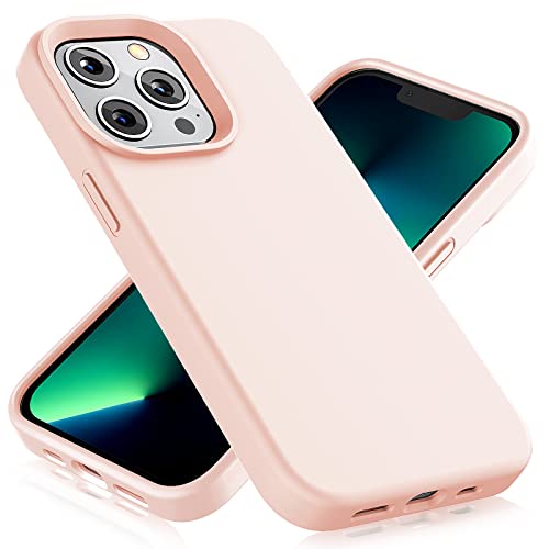 Gahwa Silikon Case Hülle Kompatibel mit iPhone 13 Pro (2021) 6,1 Zoll, Ultra Dünne Voller Schutz Flüssig Silikon Handyhülle Schutzhülle mit Kameraschutz - Rosa von Gahwa