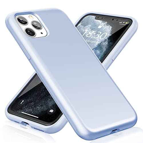 Gahwa iPhone 11 Pro Hülle Silikon, Liquid Silikon Handyhülle für iPhone 11 Pro 5,8 Zoll, Protective Case Schutzhülle Schutzschale, [Kratzfest] [Fallschutz] Ultra Dünne Cover - Hellblau von Gahwa
