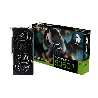 GAINWARD GeForce RTX 5060 Ti Ghost OC 8GB GDDR7 Grafikkarte HDMI/3xDP GAINWARD GeForce RTX 5060 Ti Ghost OC 8GB GDDR7 Grafikkarte HDMI/3xDP von Gainward