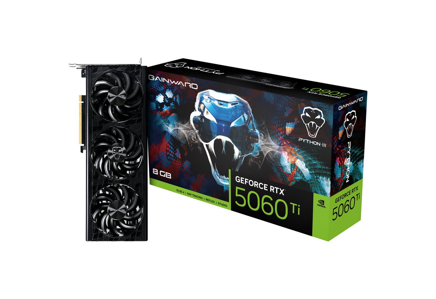 Gainward Gainward GeForce RTX 5060 Ti Python III 8GB, Grafikkarte (8 GB) von Gainward