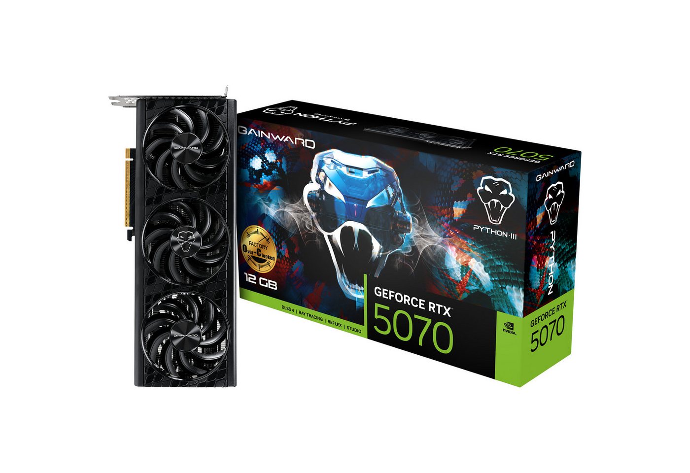 Gainward Gainward GeForce RTX 5070 Python III OC, Grafikkarte (12 GB) von Gainward