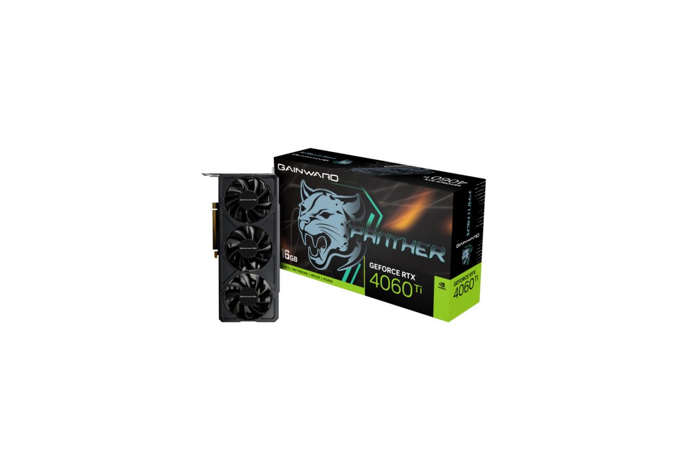 Gainward GeForce RTX 4060 Ti 16GB Panther Grafikkarte Gainward GeForce RTX 4060 Ti 16GB Panther Grafikkarte von Gainward