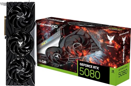Gainward GeForce RTX5080 Phoenix 16GB GDDR7 256bit 3-DP HDMI Grafikkarte NE75080019T2-GB2031X VD8971 von Gainward