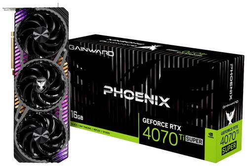 Gainward Grafikkarte Nvidia GeForce RTX 4070 Ti Super Phoenix 16GB GDDR6X-RAM PCIe x16 HDMI®, Displ von Gainward