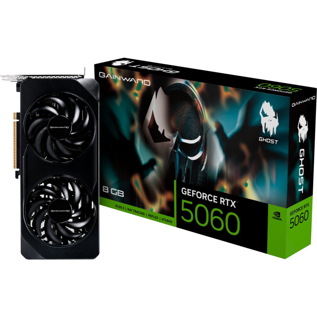 GeForce RTX 5060 Ghost 8GB, Grafikkarte GeForce RTX 5060 Ghost 8GB, Grafikkarte von Gainward