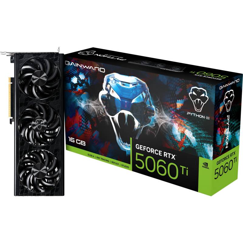 GeForce RTX 5060 Ti Python III 16GB, Grafikkarte von Gainward