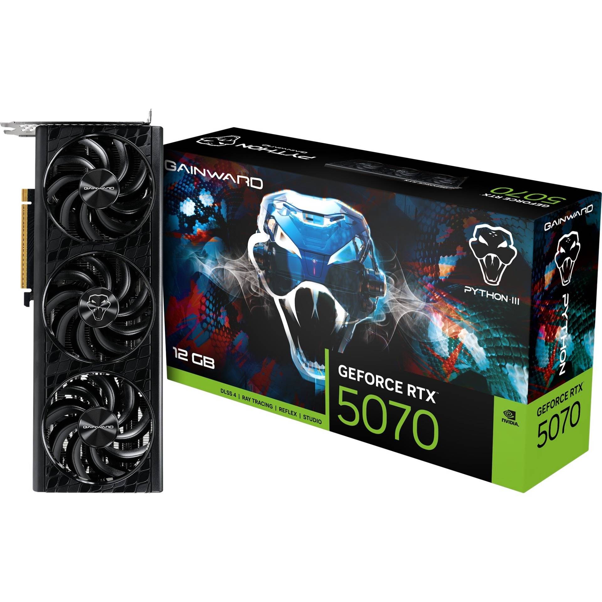 GeForce RTX 5070 Python III, Grafikkarte GeForce RTX 5070 Python III, Grafikkarte von Gainward