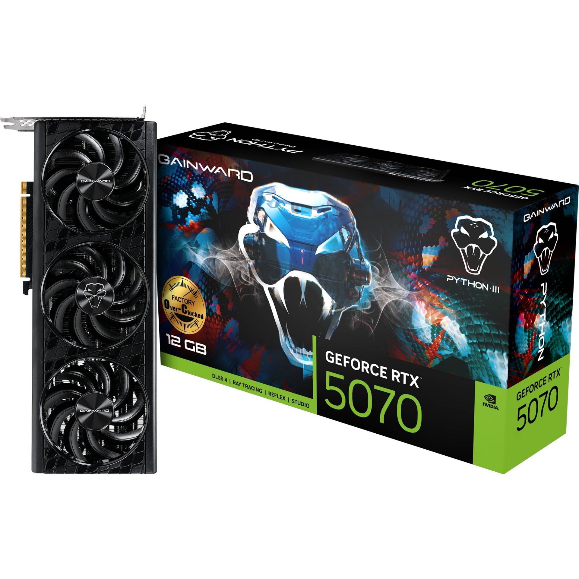 GeForce RTX 5070 Python III OC, Grafikkarte GeForce RTX 5070 Python III OC, Grafikkarte von Gainward