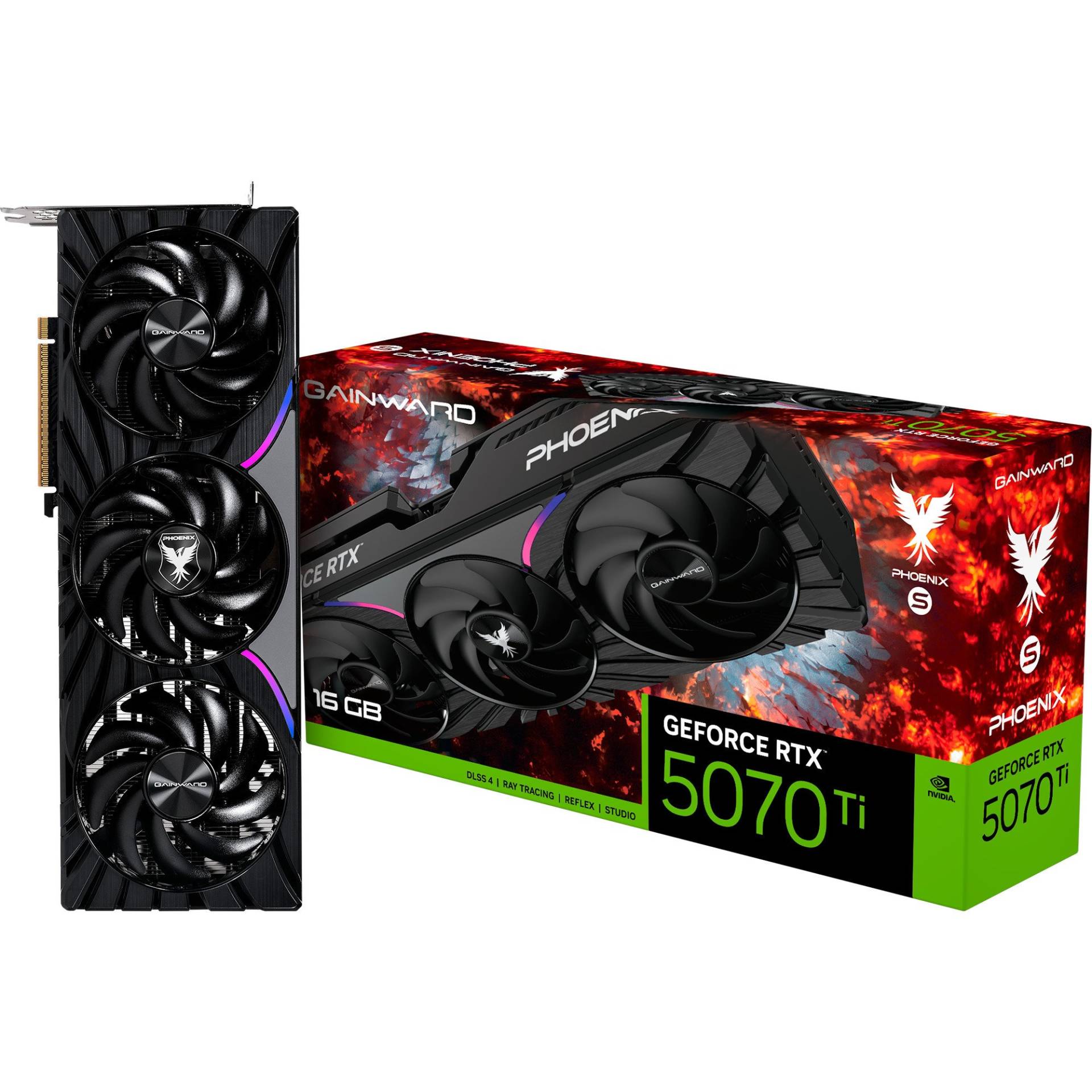 GeForce RTX 5070 Ti Phoenix-S, Grafikkarte GeForce RTX 5070 Ti Phoenix-S, Grafikkarte von Gainward