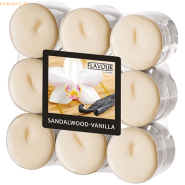 Gala Duft-Teelichter 37,5mm Sandalwood-Vanilla VE=18 Stück von Gala