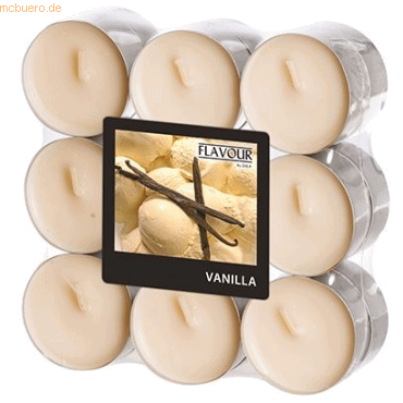 Gala Duft-Teelichter 37,5mm Vanilla VE=18 Stück von Gala