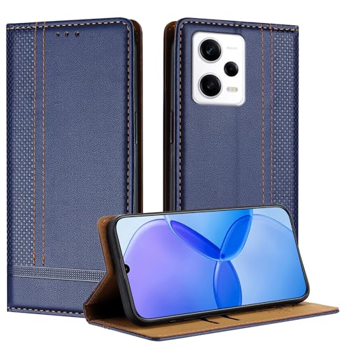 Galafu Hülle für Redmi Note 12 Pro 5G Hülle, Stoßfeste PU Leder Flip Schutzhülle mit Standfunktion, Klappbar Wallet Handyhülle für Redmi Note 12 Pro 5G, Blau Galafu Hülle für Redmi Note 12 Pro 5G Hülle, Stoßfeste PU Leder Flip Schutzhülle mit Standfunktion, Klappbar Wallet Handyhülle für Redmi Note 12 Pro 5G, Blau von Galafu