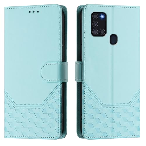 Galafu Hülle für Samsung Galaxy A21s Hülle, PU Leder Handyhülle mit RFID Schutz, Tasche Magnet Schutzhülle mit Standfunktion für Samsung A21s, Hellgrün Galafu Hülle für Samsung Galaxy A21s Hülle, PU Leder Handyhülle mit RFID Schutz, Tasche Magnet Schutzhülle mit Standfunktion für Samsung A21s, Hellgrün von Galafu