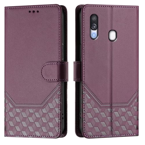 Galafu Hülle für Samsung Galaxy A40 Hülle, PU Leder Handyhülle mit RFID Schutz, Tasche Magnet Schutzhülle mit Standfunktion für Samsung A40, Violett Galafu Hülle für Samsung Galaxy A40 Hülle, PU Leder Handyhülle mit RFID Schutz, Tasche Magnet Schutzhülle mit Standfunktion für Samsung A40, Violett von Galafu