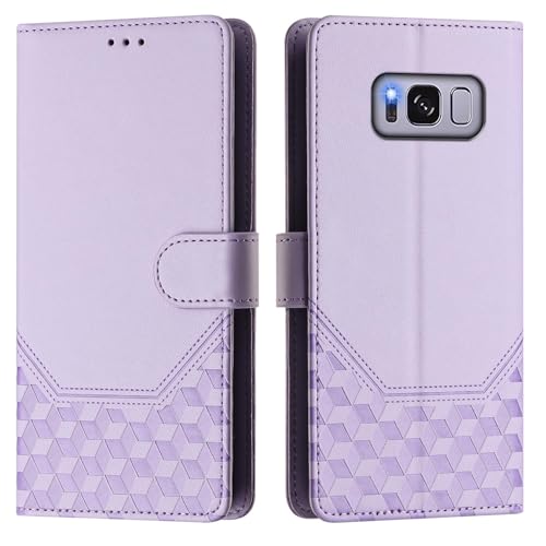 Galafu Hülle für Samsung Galaxy S8 Hülle, PU Leder Handyhülle mit RFID Schutz, Tasche Magnet Schutzhülle mit Standfunktion für Samsung S8, Hellviolett Galafu Hülle für Samsung Galaxy S8 Hülle, PU Leder Handyhülle mit RFID Schutz, Tasche Magnet Schutzhülle mit Standfunktion für Samsung S8, Hellviolett von Galafu