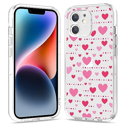 Galafu Hülle für iPhone 12, Stoßfest Handyhülle mit Motiv für Mädchen, Anti-Kratzt Ultra Durchsichtig TPU Silikon Schutzhülle für iPhone 12 (6.1 inch), Muster 24 von Galafu