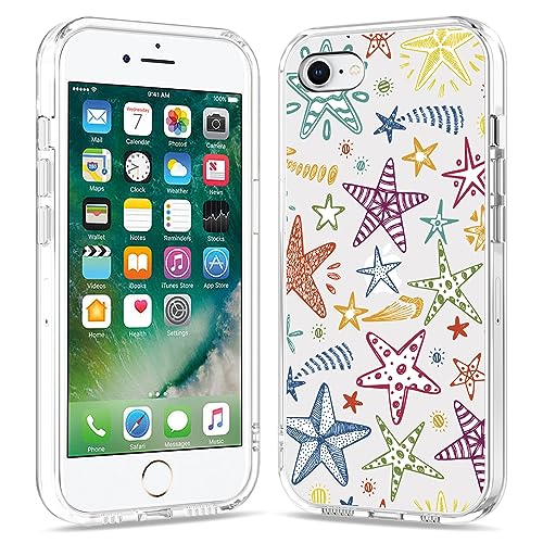 Galafu Hülle für iPhone 6 Plus/iPhone 6S Plus, Anti-Kratzt Transparente TPU Silikon Schutzhülle für Frauen, Durchsichtig Stoßfest Handyhülle für iPhone 6 Plus / 6S Plus (5.5 inch), Muster 38 von Galafu