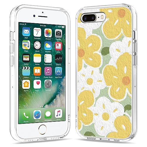 Galafu Hülle für iPhone 7 Plus/iPhone 8 Plus, Durchsichtig TPU Silikon Kratzfeste Handyhülle, Dünn Transparente Stoßfest Anti-Kratz Schutzhülle für iPhone 7 Plus / 8 Plus (5.5 inch), Muster 32 von Galafu