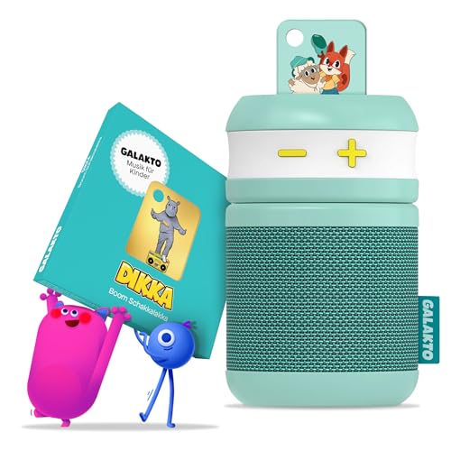 Galakto - Kinder Musik- und Hörspielplayer für zuhause und unterwegs, inkl. 2 Token DIKKA-Boom Schakkalakka/Fox & Sheep, ohne Internet überall hörbereit, kinderleichte Bedienung, Lange Akkulaufzeit von Galakto (Edel)
