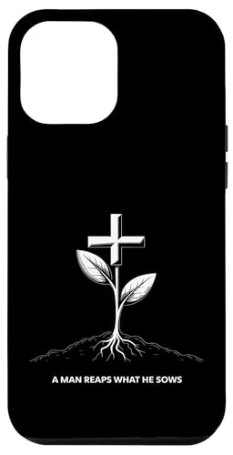 Ein Mann erntet das, was er sät Karma Life Lektion Hülle für iPhone 12 Pro Max Ein Mann erntet das, was er sät Karma Life Lektion Hülle für iPhone 12 Pro Max von Galatians 6:7-8