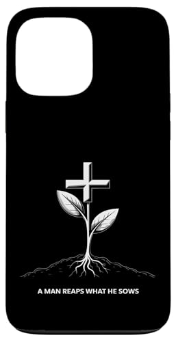 Ein Mann erntet das, was er sät Karma Life Lektion Hülle für iPhone 13 Pro Max Ein Mann erntet das, was er sät Karma Life Lektion Hülle für iPhone 13 Pro Max von Galatians 6:7-8