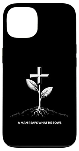 Ein Mann erntet das, was er sät Karma Life Lektion Hülle für iPhone 13 Ein Mann erntet das, was er sät Karma Life Lektion Hülle für iPhone 13 von Galatians 6:7-8