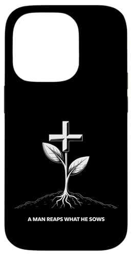 Ein Mann erntet das, was er sät Karma Life Lektion Hülle für iPhone 14 Pro Ein Mann erntet das, was er sät Karma Life Lektion Hülle für iPhone 14 Pro von Galatians 6:7-8