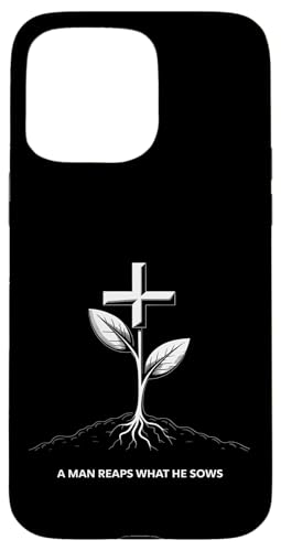 Ein Mann erntet das, was er sät Karma Life Lektion Hülle für iPhone 15 Pro Max Ein Mann erntet das, was er sät Karma Life Lektion Hülle für iPhone 15 Pro Max von Galatians 6:7-8