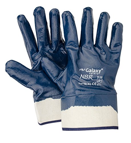 Galaxy Safety 211 10 Handschuhe NBR blau 10/XL von Galaxy Safety
