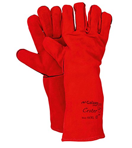 Galaxy Safety 225 10 der-Handschuhe Leder rot 10/XL von Galaxy Safety